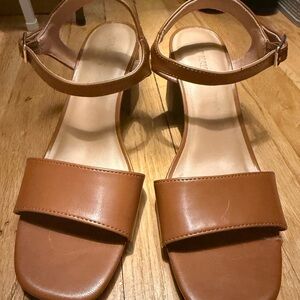 Elegant Tan Sandals Heels